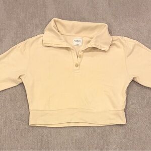 Women’s Abercrombie & Fitch Cropped Collared Sweatshirt